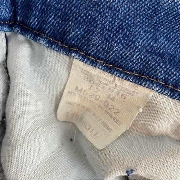 Vintage | Lee | Medium Wash High Rise Straight Leg Jeans Size 12 - Picture 7 of 12